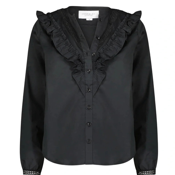 The Shirt Rochelle Behrens The Lindsay Shirt Black - Picture 2 of 9